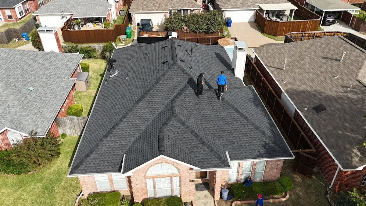 Commercial Roofing work in progress on a Vestavia Hills property